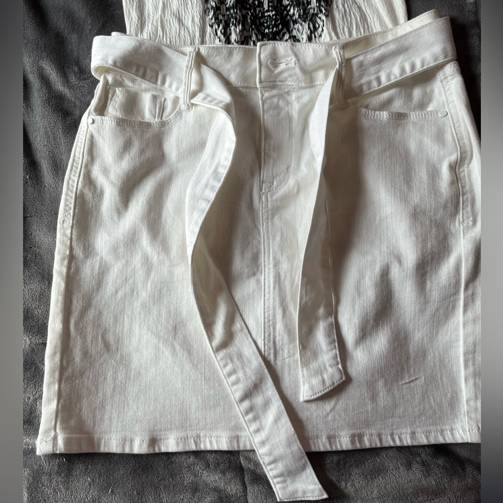 White skirt
